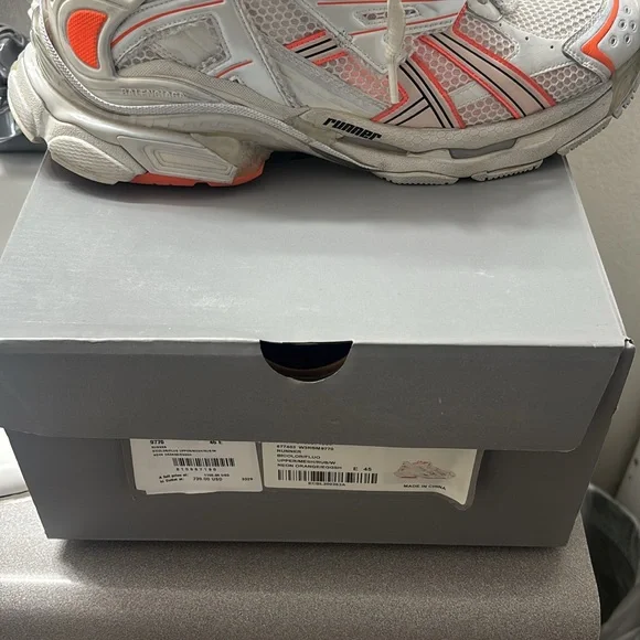 Balenciaga men Shoes - White and Orange